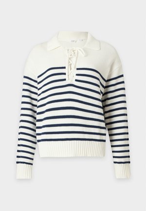 GAP, PULLOVER - Svetrík - white/navy