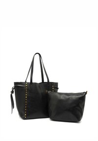 MISAKO Ranty Borsa Shopper Grande Con Dettagli Metallici - Cammello - 34x44x15 Cm - 100% Poliuretano - Donna - 4