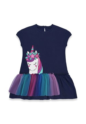 Denokids BEKLEIDUNG NAVY BLUE UNICORN - Jerseykleid - navy blue (cff-26y)
