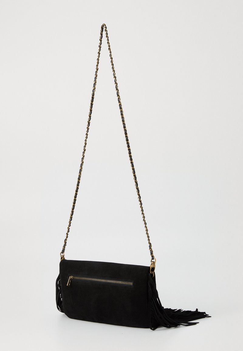 Sac Zadig & Voltaire Style Rock - Noir Et Argenté - Cuir - Format Petit (27x20x13 Cm) - Occasion Parfait état - Avec Sangle Détachable