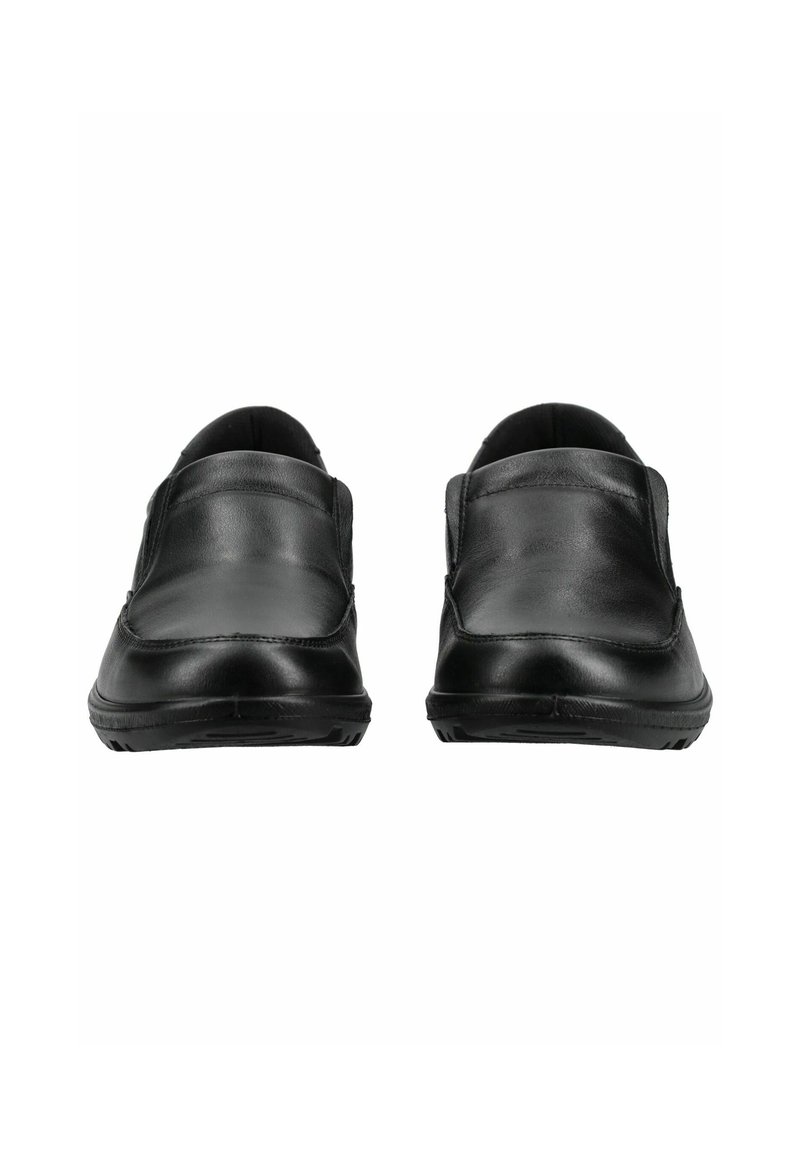 Imac Mocassino Uomo In Vera Pelle Nera Con Elastici Laterali E Sistema Shock Absorber - 5