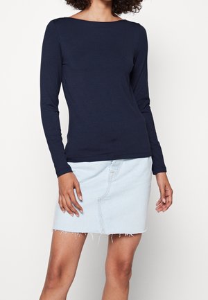 Langærmet T-shirt - dark blue