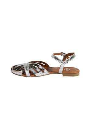 Ballerina's met enkelbandjes - silver