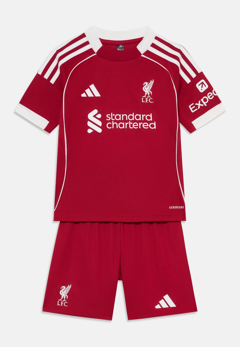 adidas Performance LIVERPOOL FC 25/26 HOME MINI KIT KIDS - Spordi T-särk - strawberry red