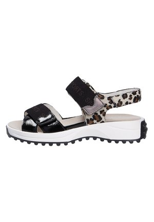 Waldläufer Sandals - schwarzcordamulti