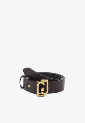LIU JO, LIU JO BELT WITH MONOGRAM LOGO - Cinturón - dark brown