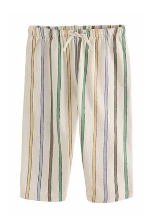 TEXTURED WIDE LEG JERSEY - Broek - multi pastel stripe