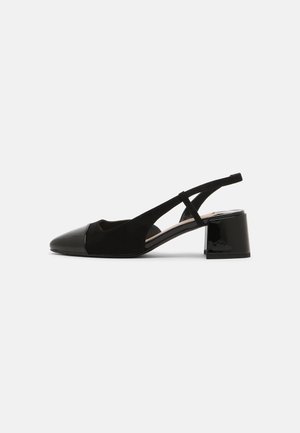 WIDEDALTON SLING COURT - Classic heels - black patent mix