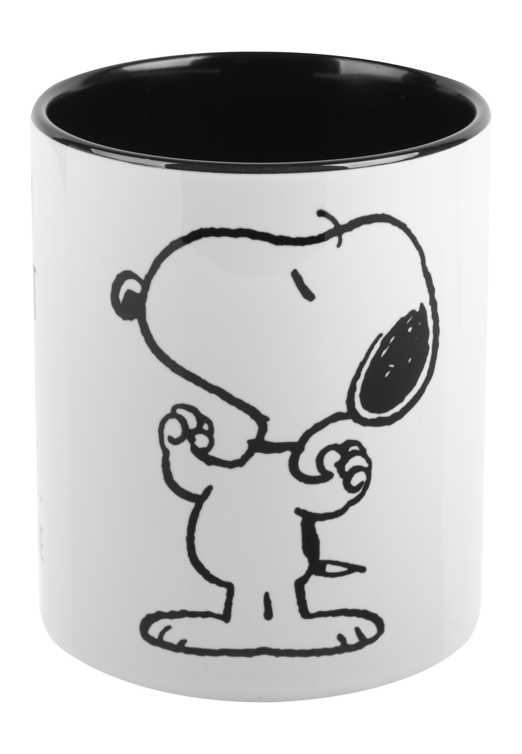 Snoopy Kaffeetasse "Achtung! Lesen Gefährdet Die Dummheit" - 320 Ml Keramik, Gelb-weiß, Spülmaschinengeeignet