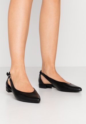 Ballerina med reim - black
