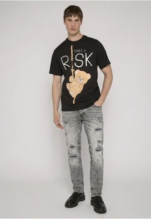 2Y Premium GRIM SLIM FIT TEE - T-shirt print - black
