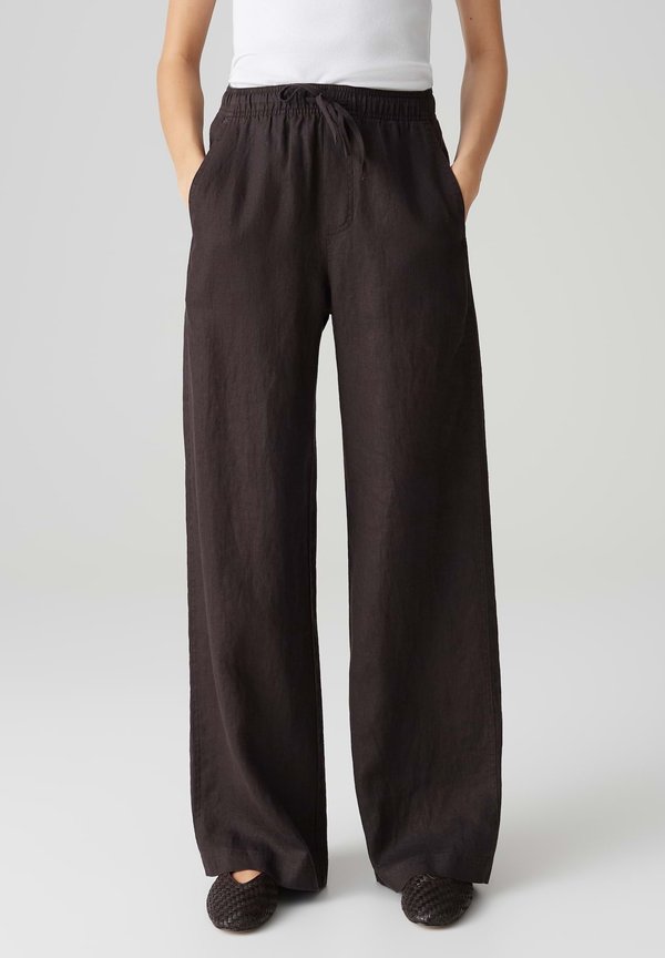 HIGH RISE LONG WIDE FIT - Stoffhose