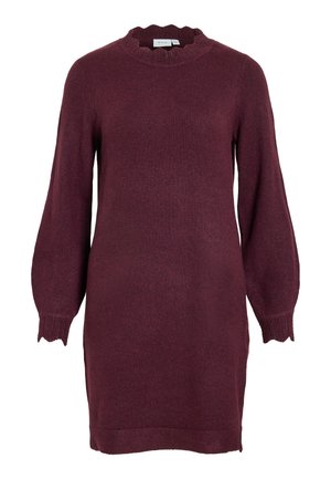 VILA, VINIKOLINA O NECK DRESS - Strickkleid - fig