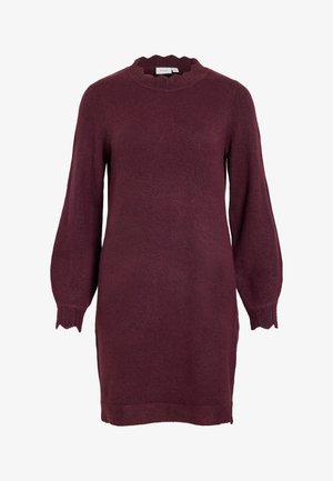 VILA, VINIKOLINA O NECK DRESS - Strickkleid - fig