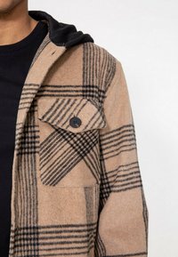 FRILIVIN CAPUCHE AVEC MOTIF À CARREAUX   - Veste mi-saison - marron