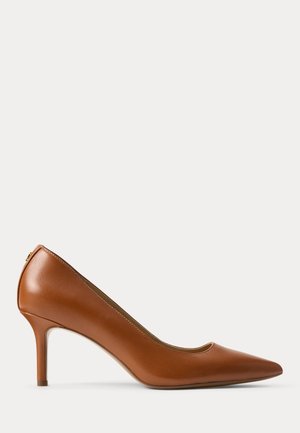 Lauren Ralph Lauren LANETTE LEATHER PUMP - Klasické lodičky na opätku - lauren tan