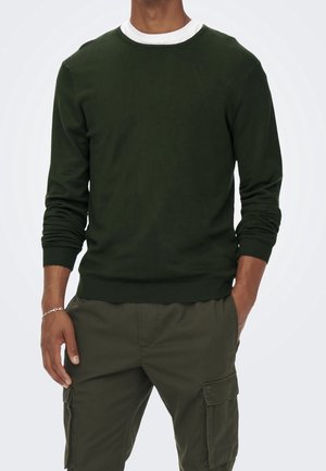 Pullover - dark green
