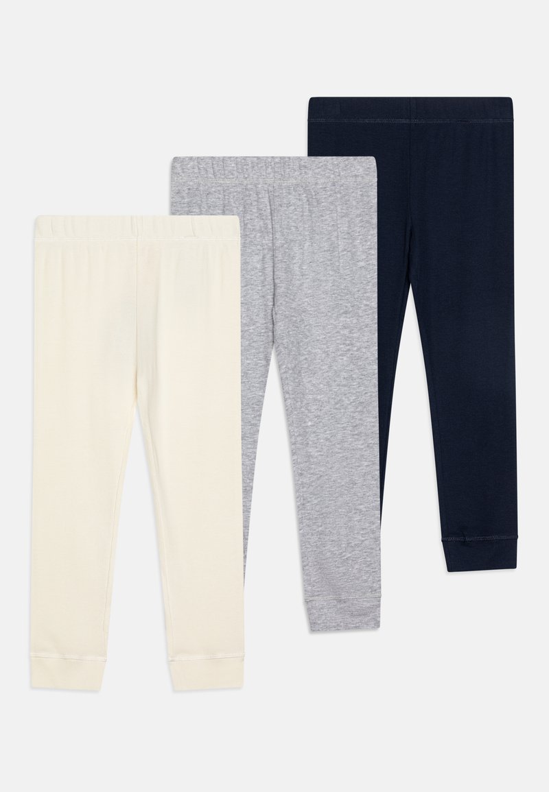 Friboo 3 PACK UNISEX - Langunderbukse - off-white/mottled light grey/dark blue
