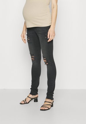 ONLY MATERNITY OLMBLUSH  - Jeans Skinny Fit - washed black