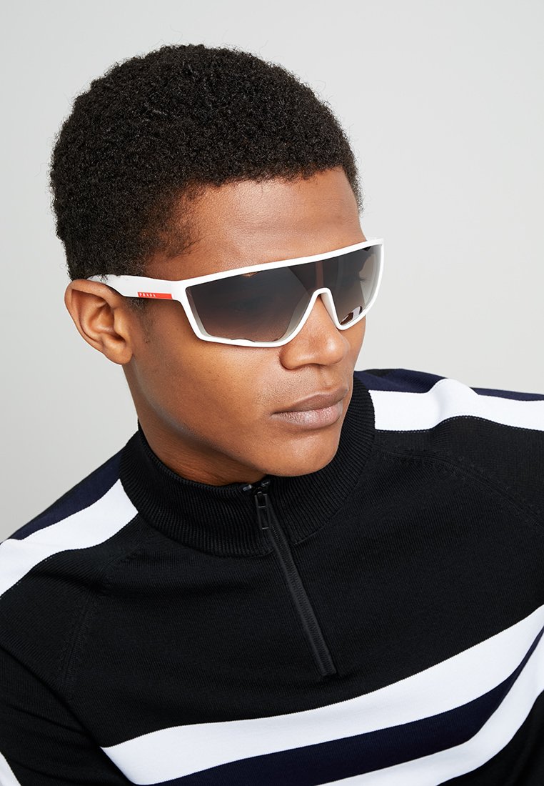 prada linea rossa white