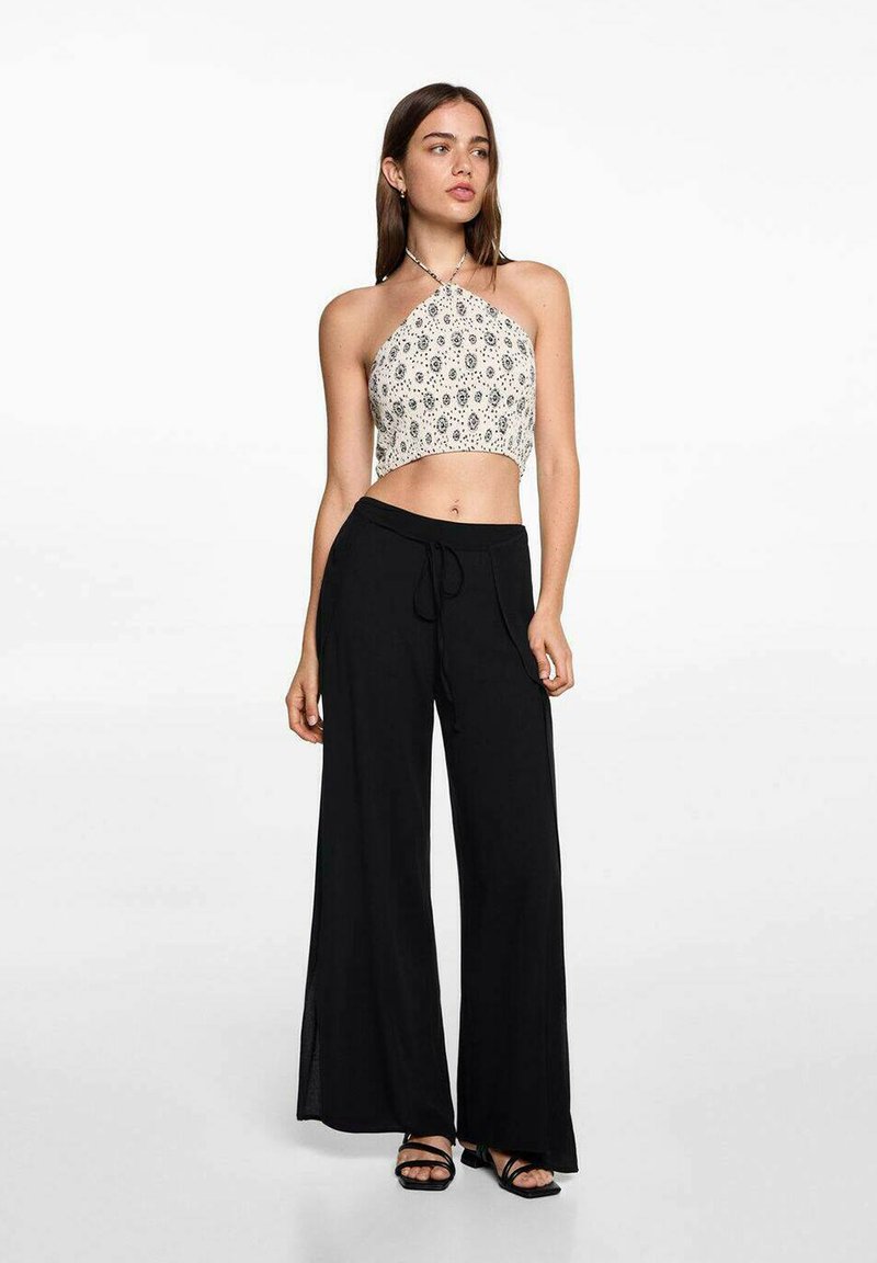 Mango Kids Hlače - black