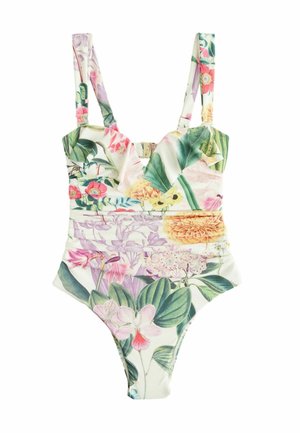 Plavky - cream floral