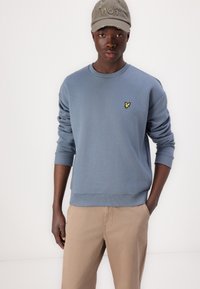 Lyle & Scott OVERSIZED CREW NECK - Felpa - light blue
