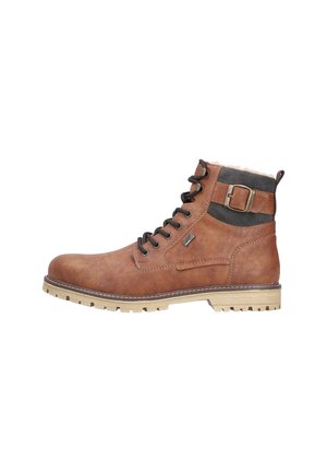 Schnürstiefelette - braun
