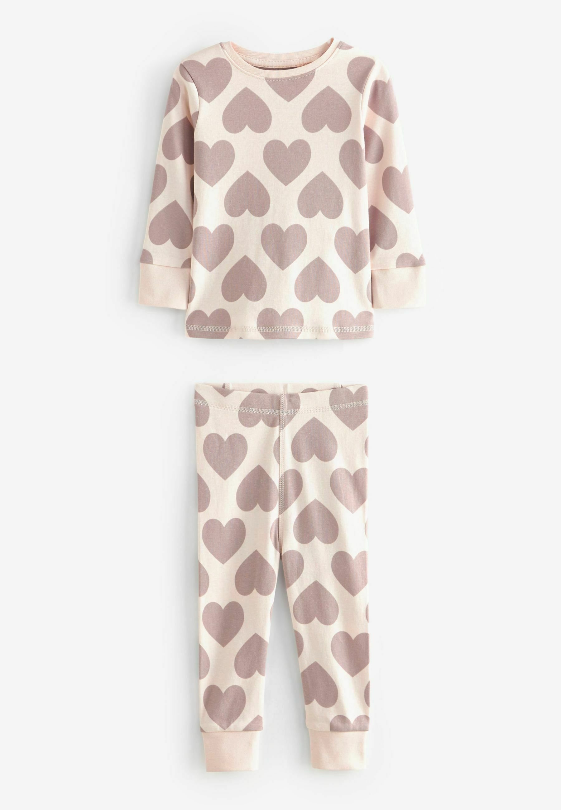 NEXT Babymeisje Set van 3 babypyjama's van 100% katoen Roze/Wit Hasta 3 Monate