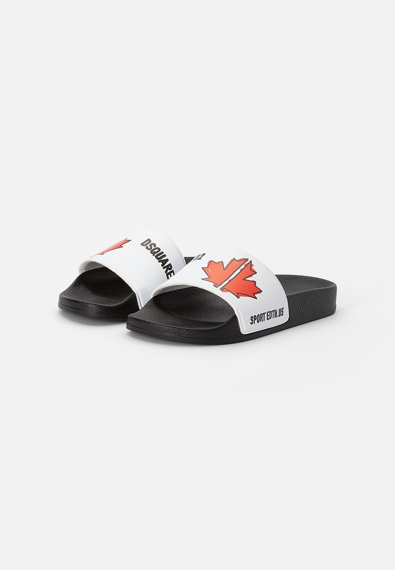 Kinder Sneaker | Dsquared2 Pantolette flach white/red/schwarz - YL41951 Kinder Sneaker | Dsquared2 Pantolette flach white/red/schwarz - YL41951