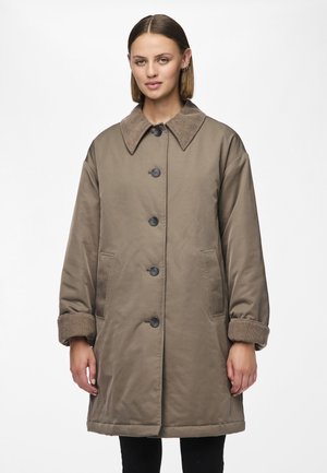 Pieces PCNORM JACKET - Abrigo de invierno - chocolate brown