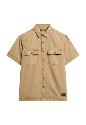 Superdry & Co MILITARY SHORT SLEEVE  - Chemise - canyon sand brown
