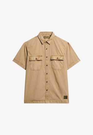 Superdry & Co MILITARY SHORT SLEEVE - Chemise - canyon sand brown