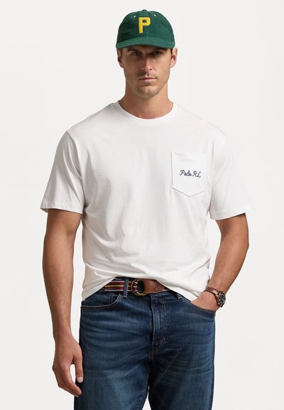 Polo Ralph Lauren Big & Tall POLO BEAR JERSEY T-SHIRT - Print T-shirt - white