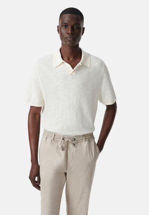 WITH SHORT SLEEVES - Polo - ecru