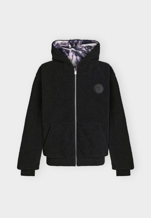 Carlo Colucci, REVERSIBLE TEDDY HOODIE - Sweat zippé - black