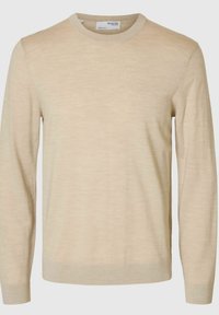 SLHTRAY CREW NECK - Džemperis - oatmeal