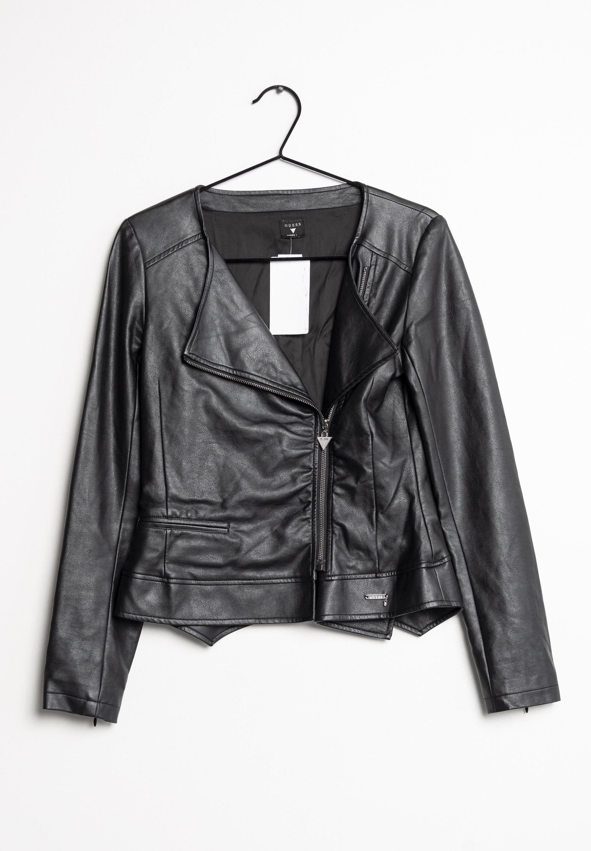 Guess Faux leather jacket black (Pre-owned)