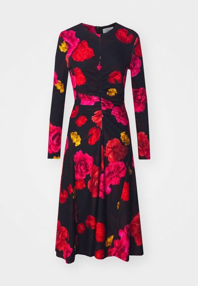 Erdem MIDI LONG SLEEVE DRESS - Jerseykjole - black