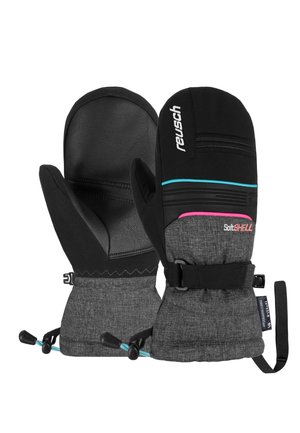 Reusch Mittens -  blck blck mel knouck pink