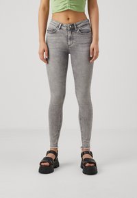 ONLY - ONLBLUSH LIFE MID - Skinny-Farkut - grey denim Pienoiskuva 1