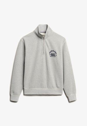 Superdry & Co ATHLETIC ESSENTIALS HALF ZIP - Sweater - grey marl