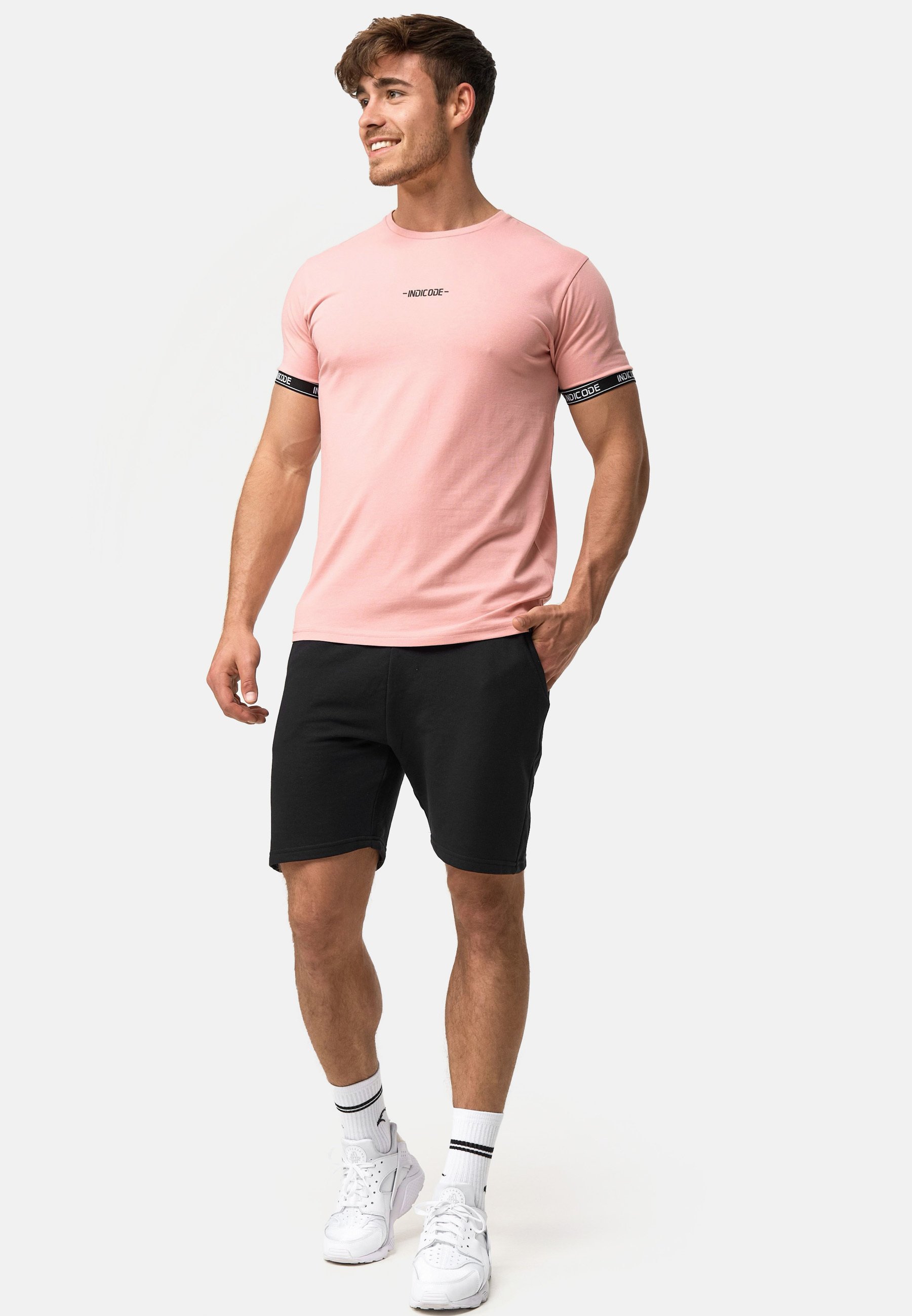 Indicode Uomini Lutzy Shirt – Maglietta Morbida Cotone Ed Elastan, Girocollo, Vestibilità Comoda