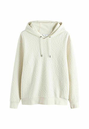 Next, REGULAR FIT - LIGHTWEIGHT TEXTURED FLORAL HOODIE  . - Kapuzenpullover - ecru white