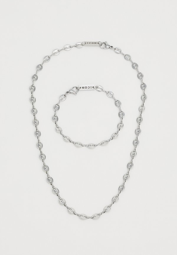 MARINER LINK CHAIN NECKLACE AND BRACELET UNISEX SET - Necklace