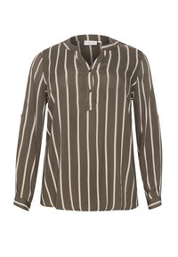KCSIDA BLOUSE - Blúzka - major brown  beige stripe