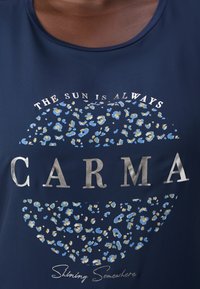 ONLY Carmakoma CARKETTY LIFE MIX TEE  - Triko s potiskem - black iris