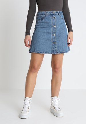 Jupe trapèze - blue denim