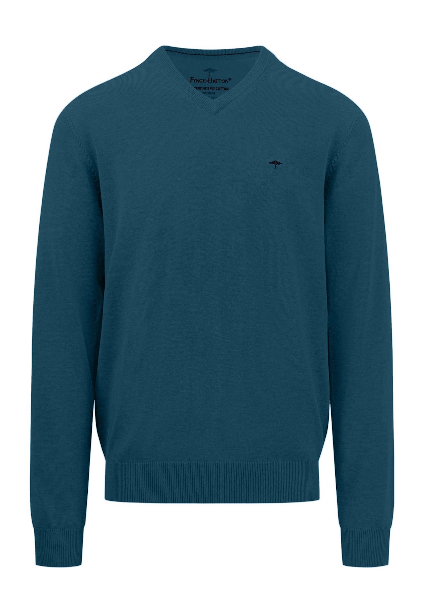Fynch-Hatton V-NECK Jumper dunkelblau/dark blue Zalando