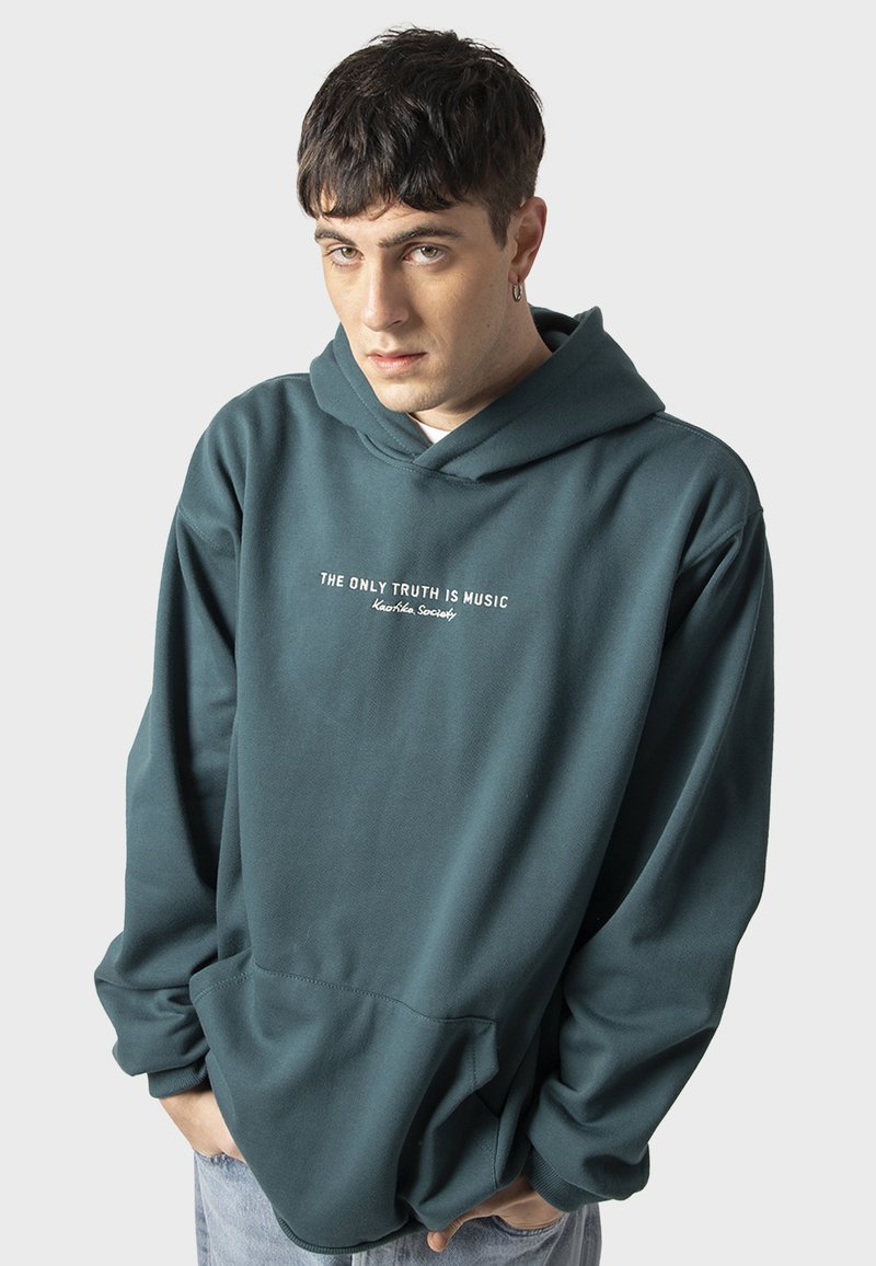 Kaotiko THE ONLY TRUTH IS MUSIC UNISEX - Jersey con capucha - sand